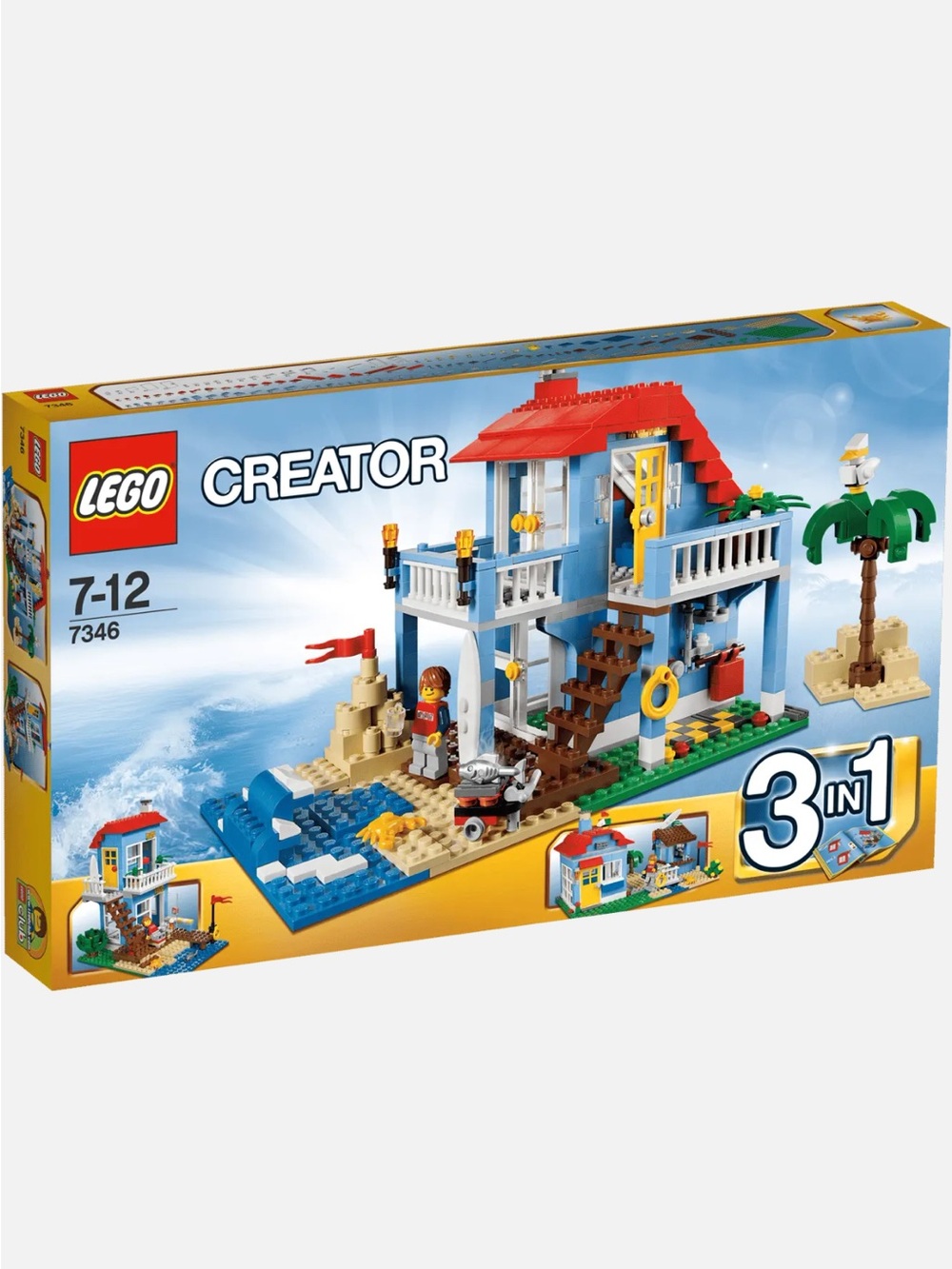 LEGO CREATOR Seaside House 7346 3 in 1 Retired No Box No Manual Fully Built